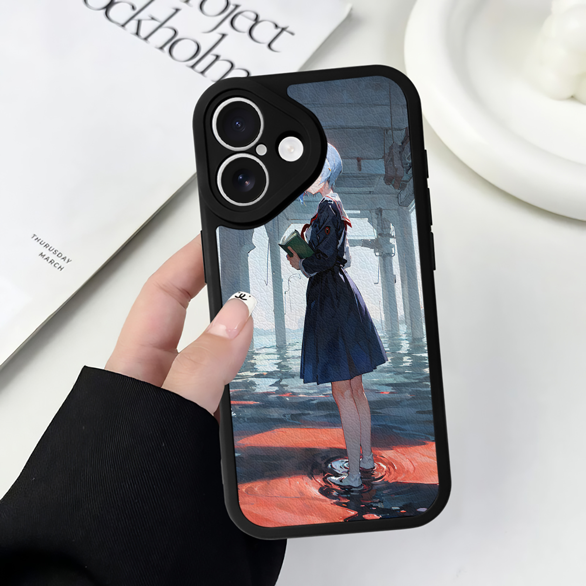 （画像用） EVA 新世紀エヴァンゲリオン 【iPhone 16シリーズ対応】シリコンスマホケース（レザー調） 材質：シリコン